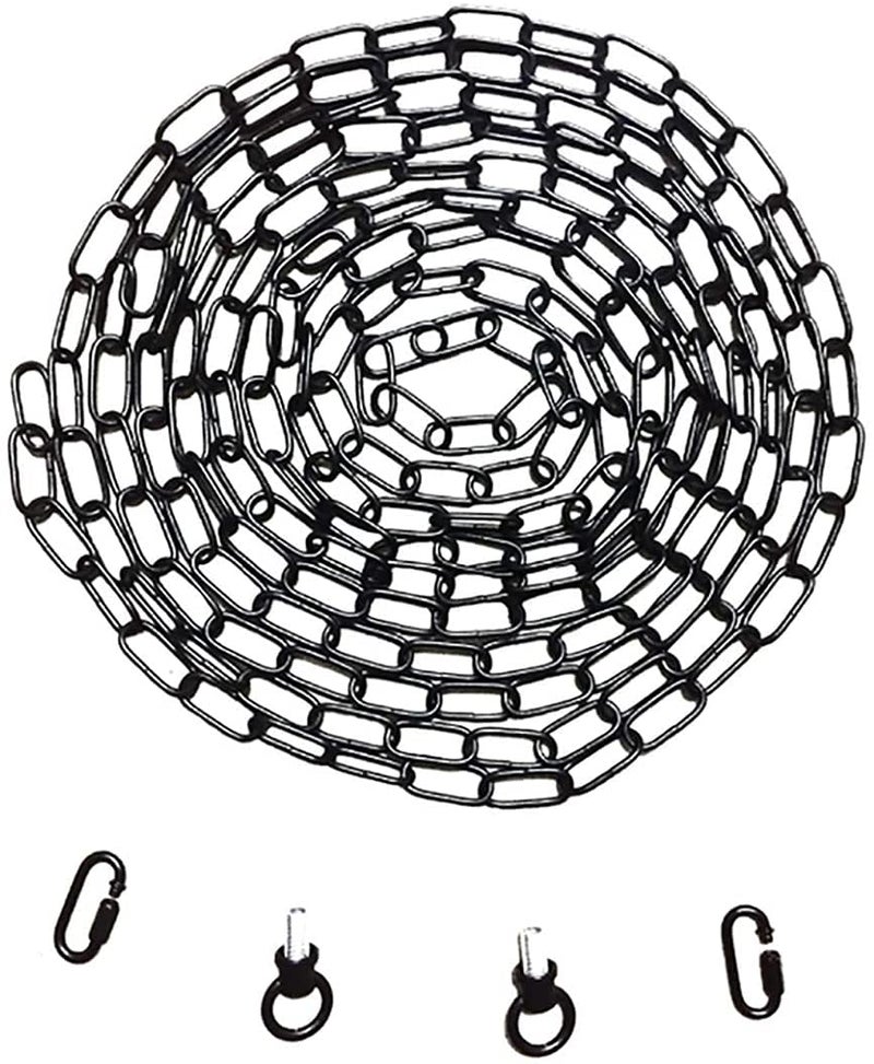 RddenIy 5.6 Feet Heavy Duty Pendant Light Fixture Chain, Permits Installation of Chain-Hung Fixtures on High Ceilings with Max Fixture Weight of 65 Pounds-Black - Image 4